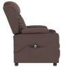Fauteuil inclinable électrique Marron Similicuir 