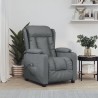 Fauteuil inclinable électrique Gris Similicuir 