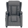 Fauteuil inclinable électrique Gris Similicuir 