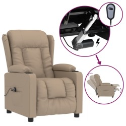 Fauteuil inclinable électrique Cappuccino Similicuir 