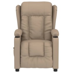 Fauteuil inclinable électrique Cappuccino Similicuir 