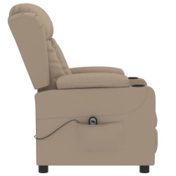 Fauteuil inclinable électrique Cappuccino Similicuir 