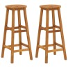 Ensemble de bar 3 pcs Bois d'acacia massif 