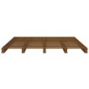 Lit de palette sans matelas marron miel bois massif 