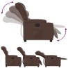 Fauteuil inclinable Marron Similicuir 