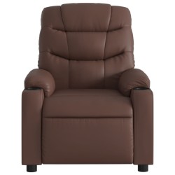 Fauteuil inclinable Marron Similicuir 