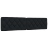 Cadre de lit sans matelas noir 200x200 cm tissu 