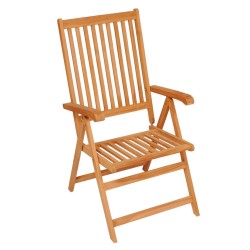 Chaises de jardin lot de 2 et coussins à carreaux gris Teck 