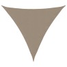 Voile de parasol tissu oxford triangulaire 5x5x5 m taupe 