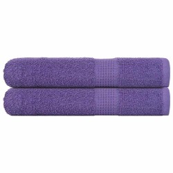 Serviettes 2 pcs violet 100x200 cm 360 g/m² 100% coton 