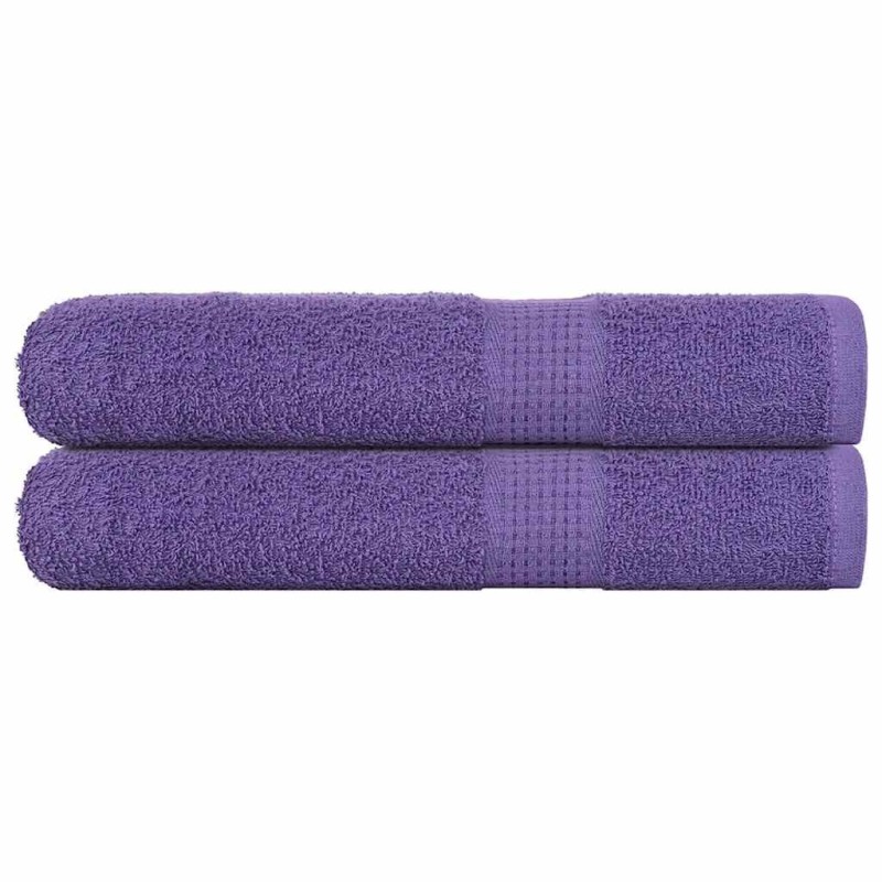 Serviettes 2 pcs violet 100x200 cm 360 g/m² 100% coton 