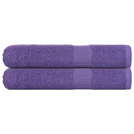 Serviettes 2 pcs violet 100x200 cm 360 g/m² 100% coton 