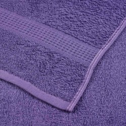 Serviettes 2 pcs violet 100x200 cm 360 g/m² 100% coton 