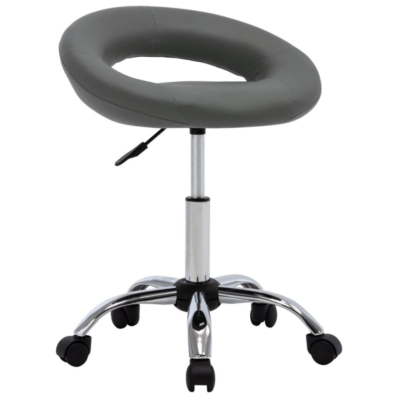 Chaise pivotante de salle à manger Gris Similicuir Chaise pivotante de salle à manger Gris Similicuir