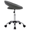 Chaise pivotante de salle à manger Gris Similicuir  