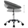 Chaise pivotante de salle à manger Gris Similicuir  