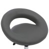 Chaise pivotante de salle à manger Gris Similicuir  