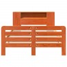 Cadre de lit sans matelas cire marron 120x190cm bois pin massif 