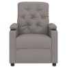 Fauteuil inclinable électrique Taupe Tissu 