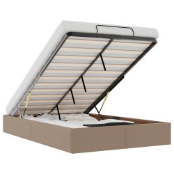 Cadre de lit ottoman sans matelas cappuccino 120x200 cm 