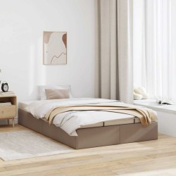 Cadre de lit ottoman sans matelas cappuccino 120x200 cm 