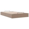 Cadre de lit ottoman sans matelas cappuccino 120x200 cm 