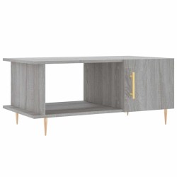 Table basse sonoma gris 90x50x40 cm bois d'ingénierie 