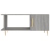 Table basse sonoma gris 90x50x40 cm bois d'ingénierie 