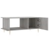 Table basse sonoma gris 90x50x40 cm bois d'ingénierie 