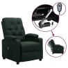 Fauteuil inclinable électrique Vert foncé Tissu 