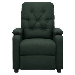 Fauteuil inclinable électrique Vert foncé Tissu 
