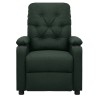 Fauteuil inclinable électrique Vert foncé Tissu 