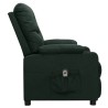 Fauteuil inclinable électrique Vert foncé Tissu 