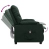Fauteuil inclinable électrique Vert foncé Tissu 