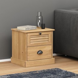 Table de chevet VIGO 42x35x42 cm bois de pin massif 