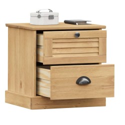 Table de chevet VIGO 42x35x42 cm bois de pin massif 