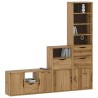 Meubles TV 4 pcs avec rangement ODDA bois de pin massif 