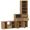 Meubles TV 4 pcs avec rangement ODDA bois de pin massif 