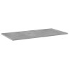 Panneaux de bibliothèque 4 pcs gris béton bois d’ingénierie 