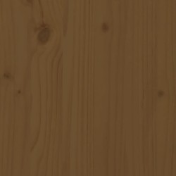 Canapé d'angle de jardin marron miel bois de pin solide 