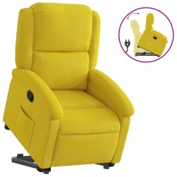Fauteuil inclinable Jaune Velours 
