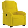 Fauteuil inclinable Jaune Velours 