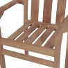 Chaises de jardin lot de 2 et coussins bleu Bois de teck massif 