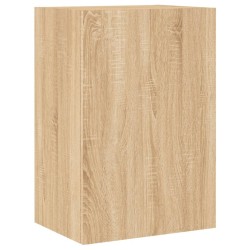 Unités murales TV 5 pcs chêne sonoma bois d'ingénierie 
