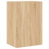 Unités murales TV 5 pcs chêne sonoma bois d'ingénierie 