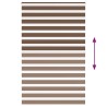 Store zèbre marron 140x200cm largeur du tissu 135,9cm polyester 