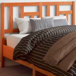 Tête de lit cire marron 160 cm bois massif de pin 