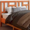 Tête de lit cire marron 160 cm bois massif de pin 