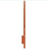 Tête de lit cire marron 160 cm bois massif de pin 