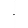 Porte intérieure 93x201,5 cm Noir Verre ESG et aluminium 
